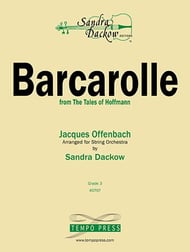 Barcarolle from Tales of Hoffman Orchestra sheet music cover Thumbnail